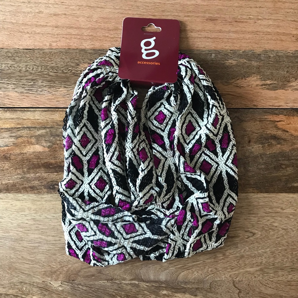 Patterned Infinity Scarf